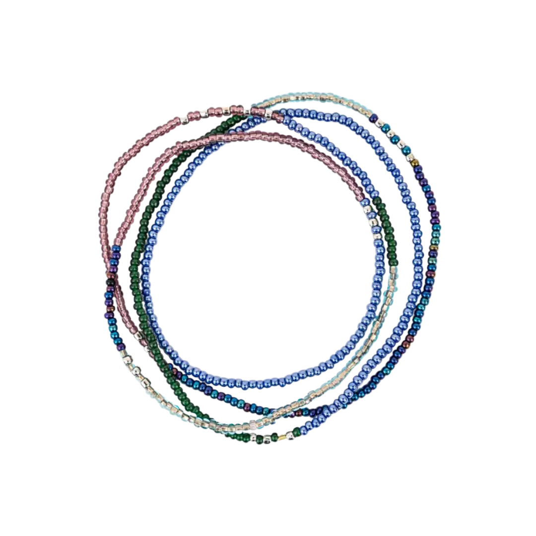 Beaded Stretch Necklace / Wrap Bracelet