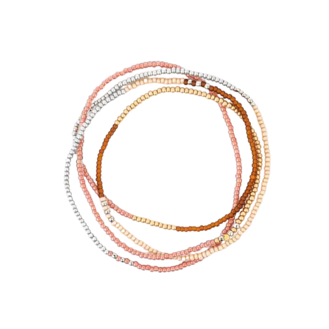 Beaded Stretch Necklace / Wrap Bracelet