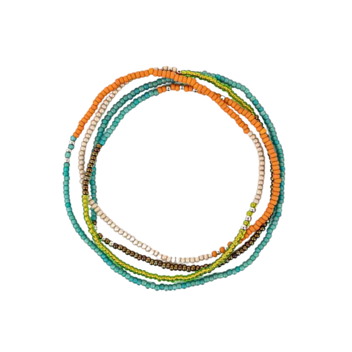 Beaded Stretch Necklace / Wrap Bracelet