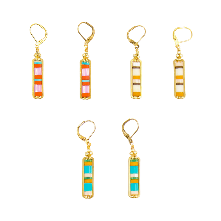 Miyuke Colorblock Dangle Earrings