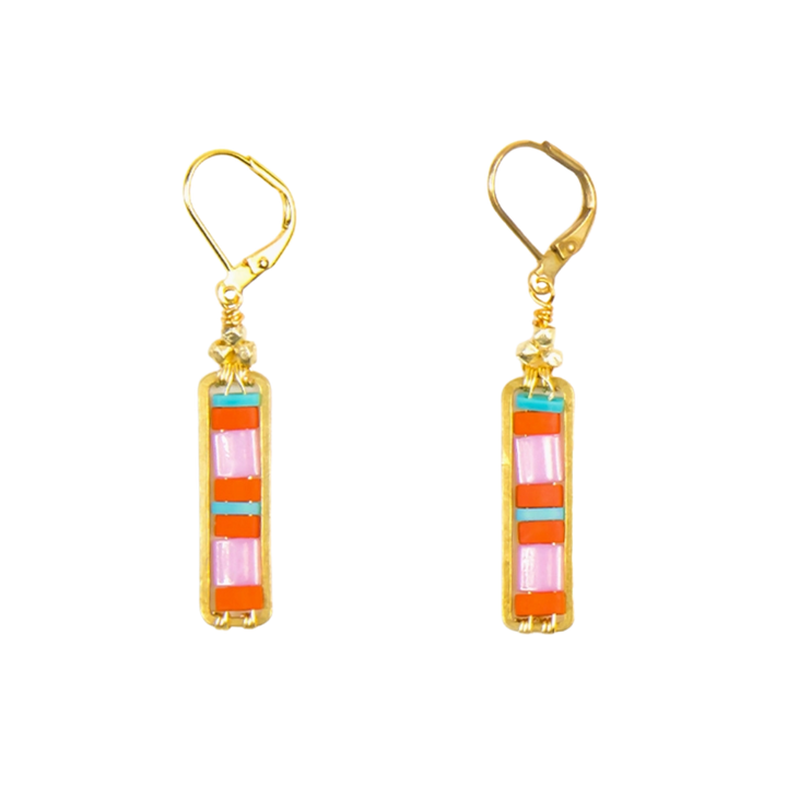 Miyuke Colorblock Dangle Earrings