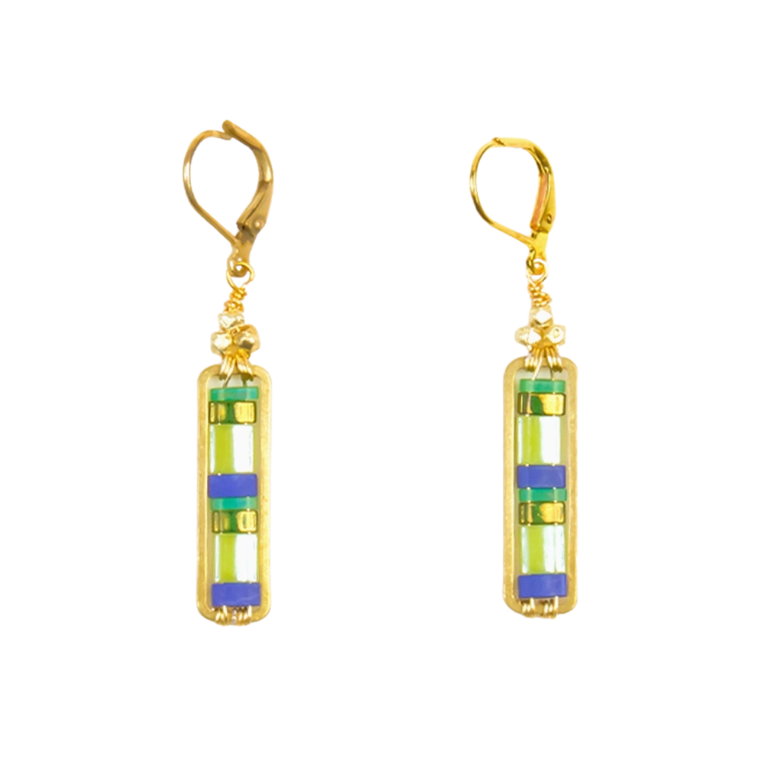 Miyuke Colorblock Dangle Earrings