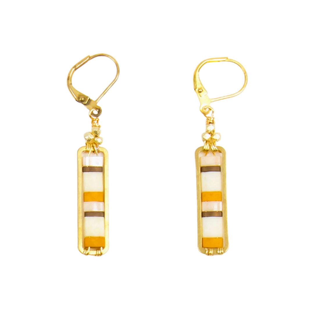 Miyuke Colorblock Dangle Earrings