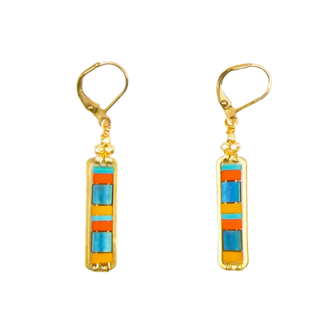 Miyuke Colorblock Dangle Earrings