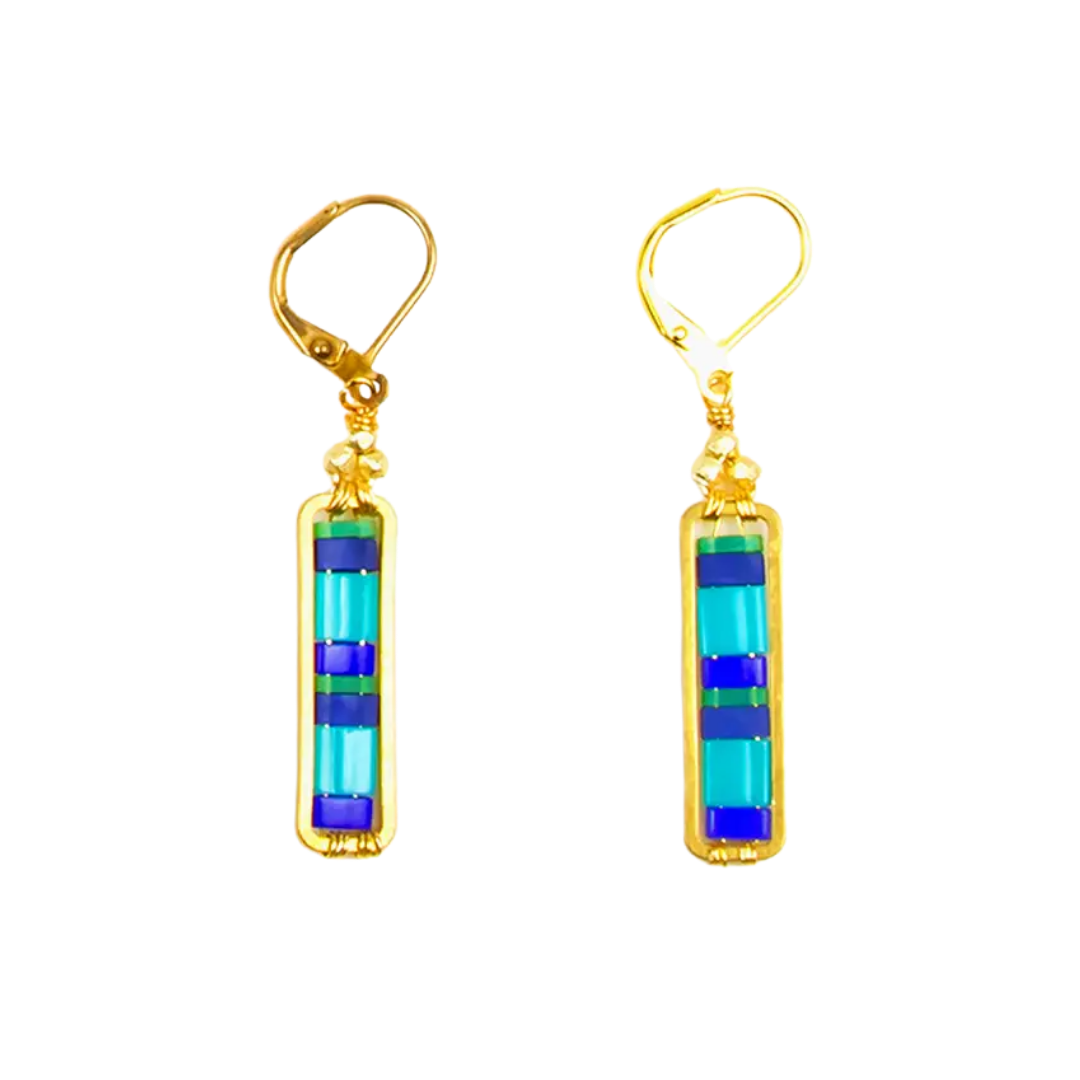 Miyuke Colorblock Dangle Earrings