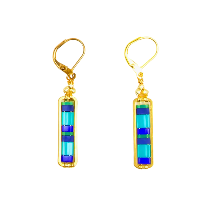 Miyuke Colorblock Dangle Earrings