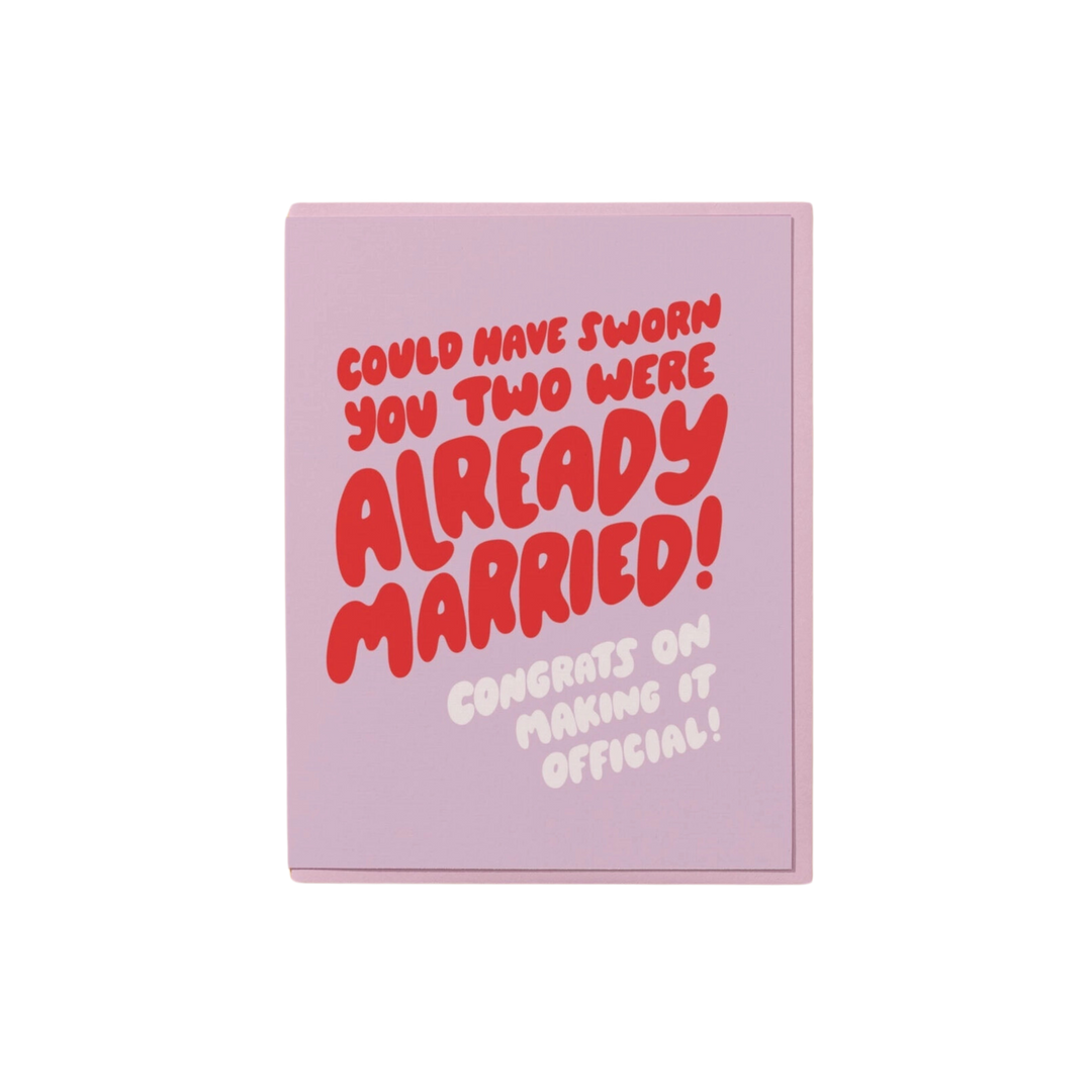Already Married? Wedding Card