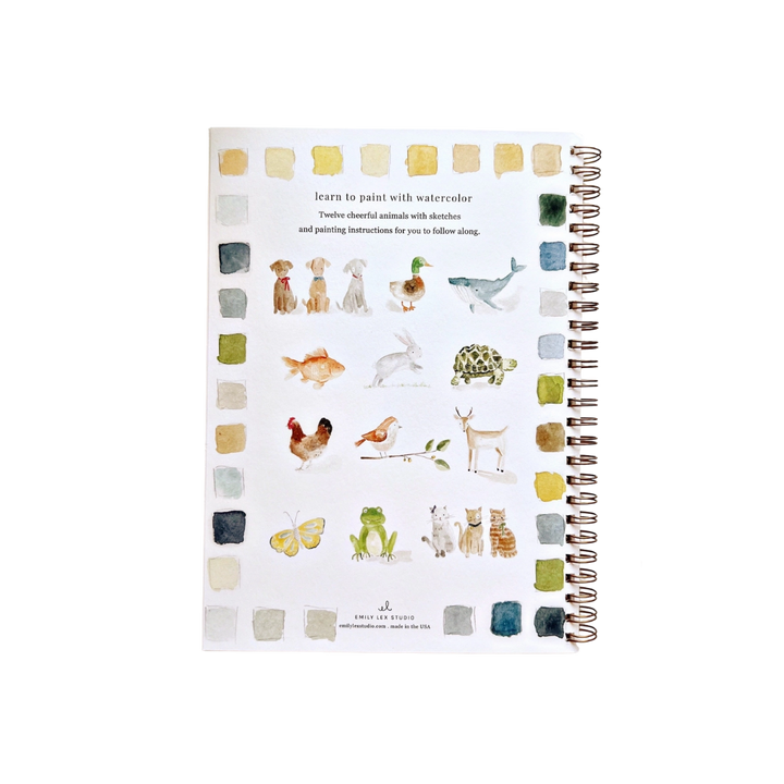 Animals Watercolor Workbook