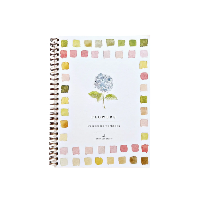 Flowers Watercolor Workbook
