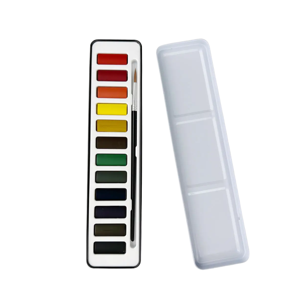 Watercolor Paint Set with Brush