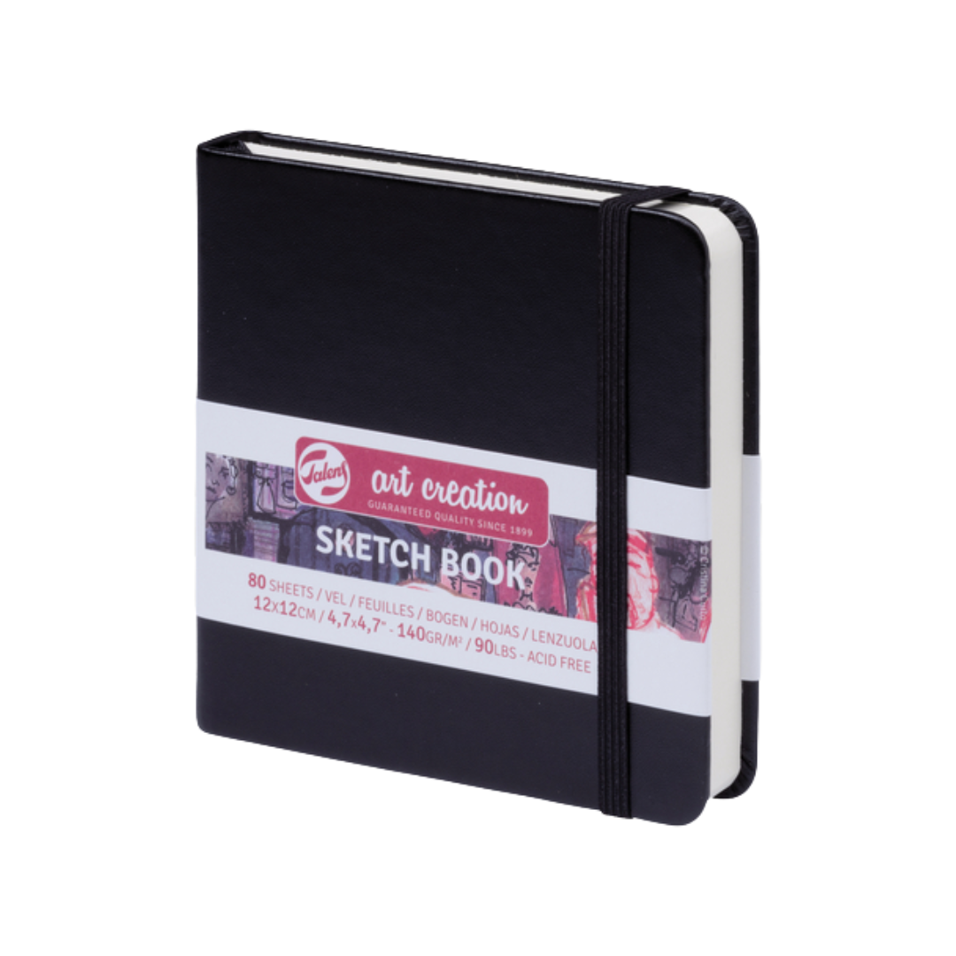 Talens Art Creation Sketchbook — Black, 4.72 x 4.72 in