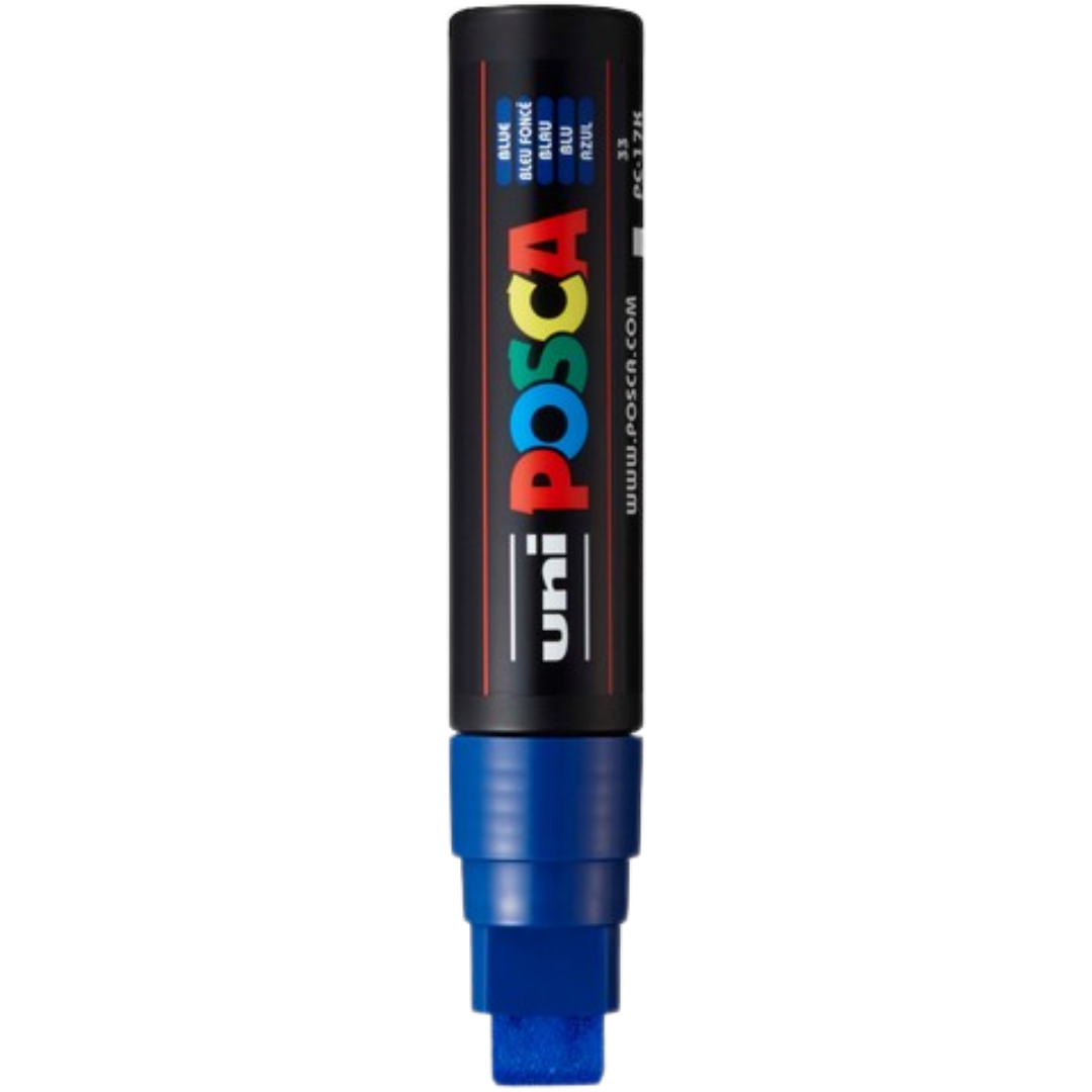 POSCA PC-17K Acrylic Paint Marker – Extra-Broad Chisel Tip - Blue
