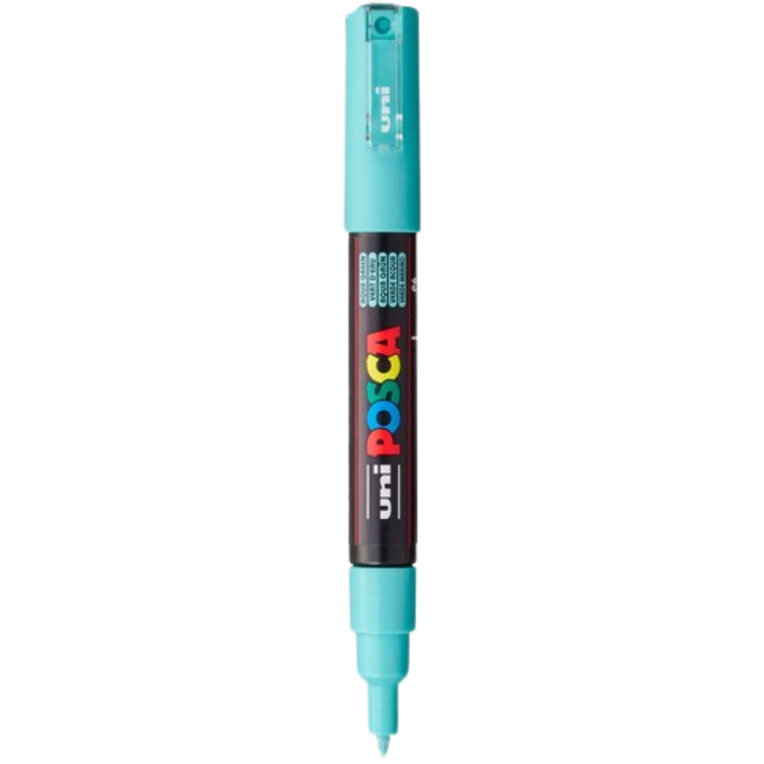 Posca PC-1M Acrylic Paint Marker – Extra-Fine Bullet Tip Aqua Green