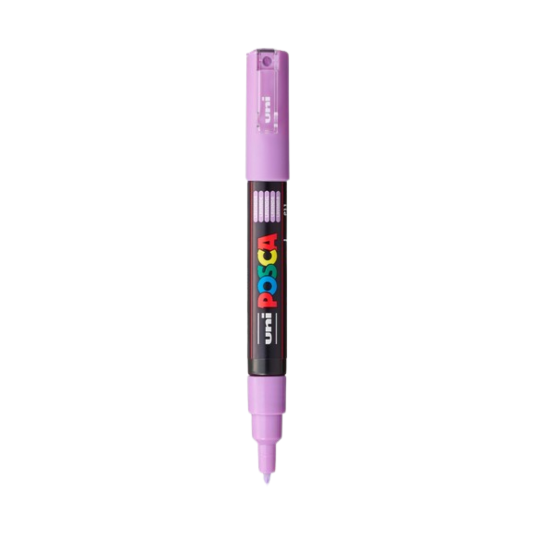 Posca PC-1M Acrylic Paint Marker – Extra-Fine Bullet Tip Lavender
