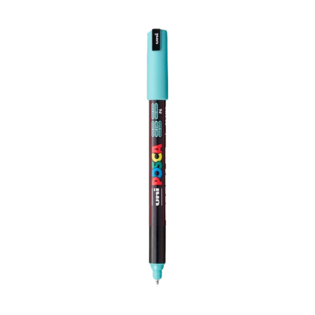 POSCA PC-1MR Acrylic Paint Marker – Extra-Fine Metal Tip Aqua Green