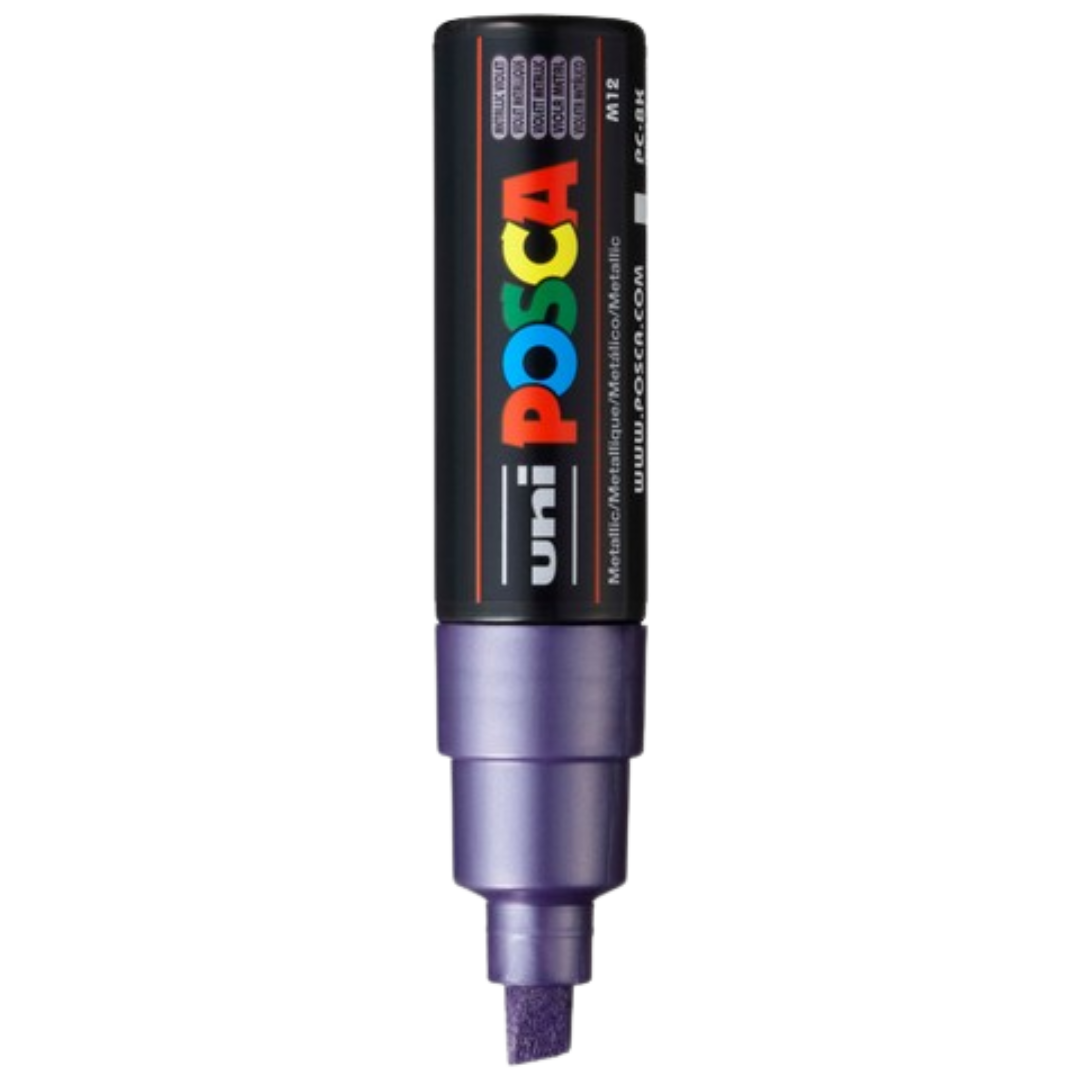 Posca PC-8K Paint Marker Broad Chisel Tip - Metallic Violet