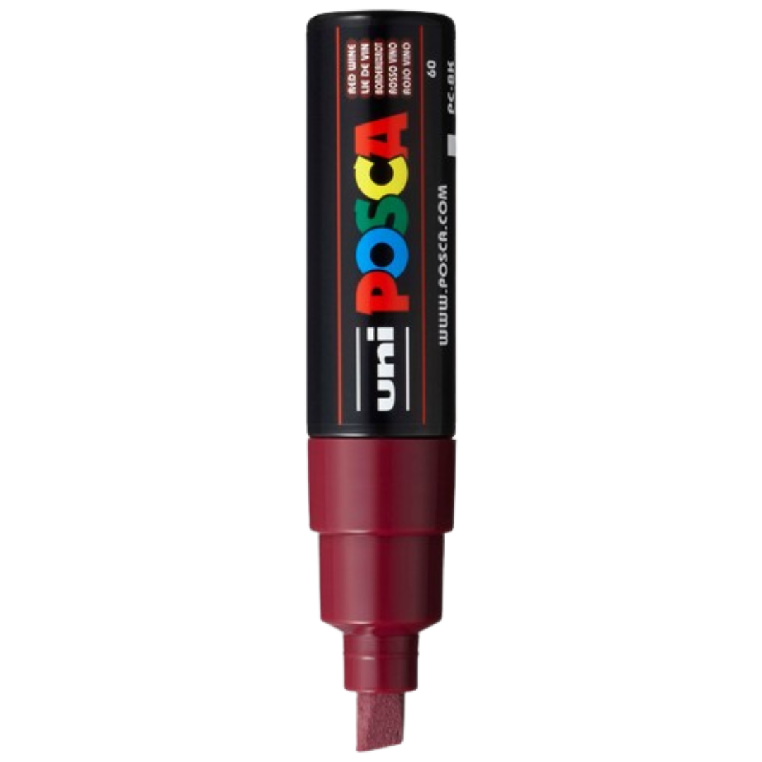 Posca PC-8K Paint Marker Broad Chisel Tip - Red Wine
