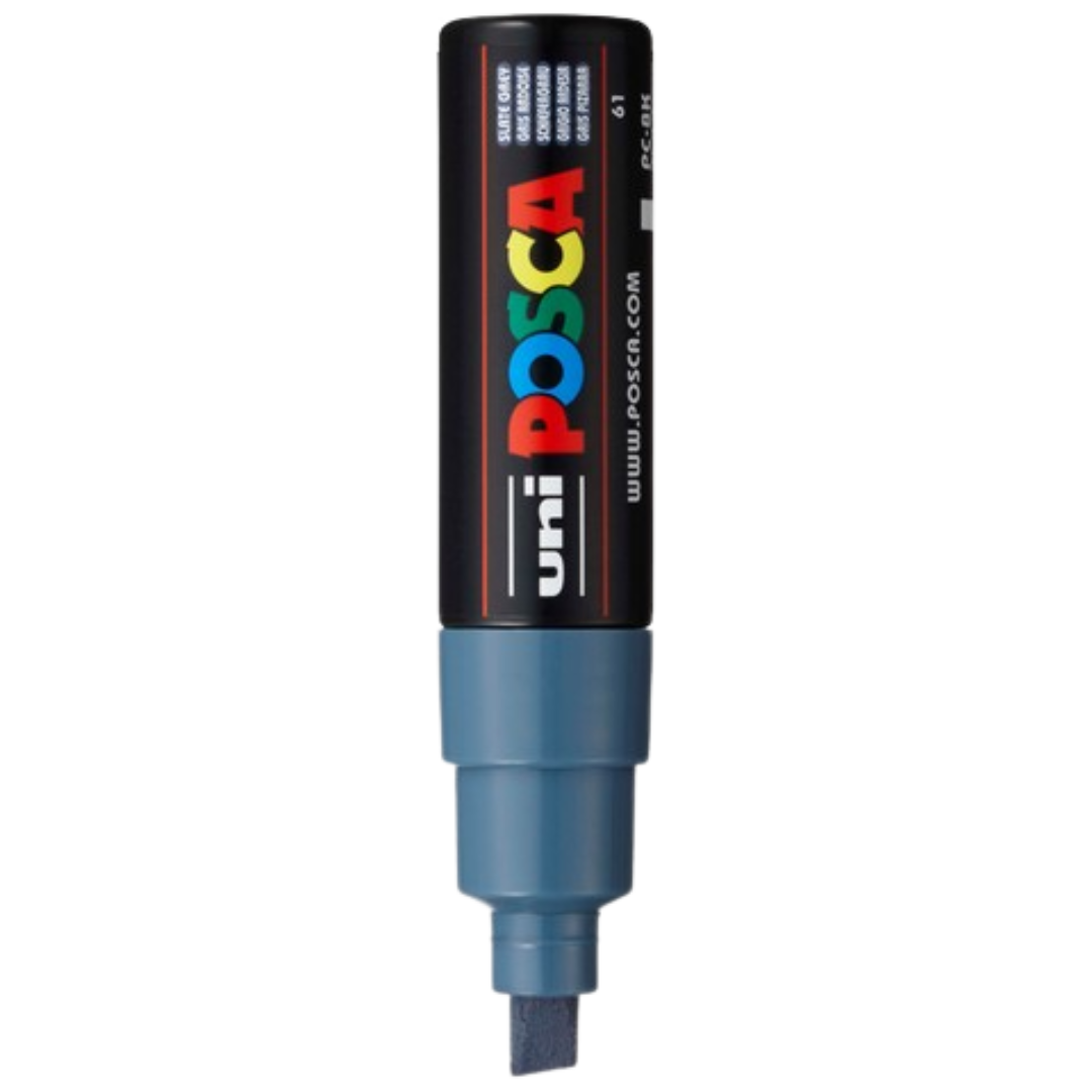 Posca PC-8K Paint Marker Broad Chisel Tip - Slate Grey