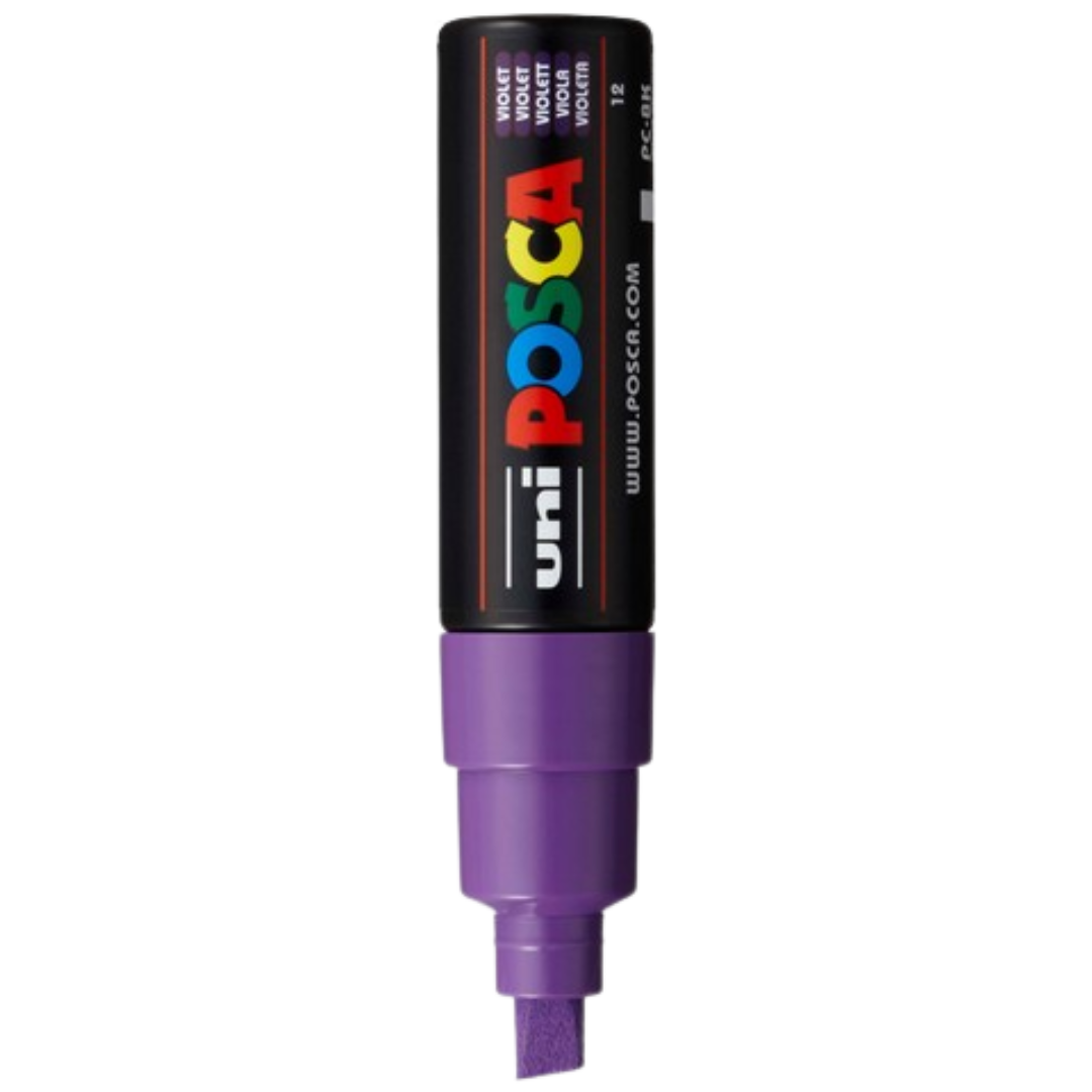 Posca PC-8K Paint Marker Broad Chisel Tip - Violet