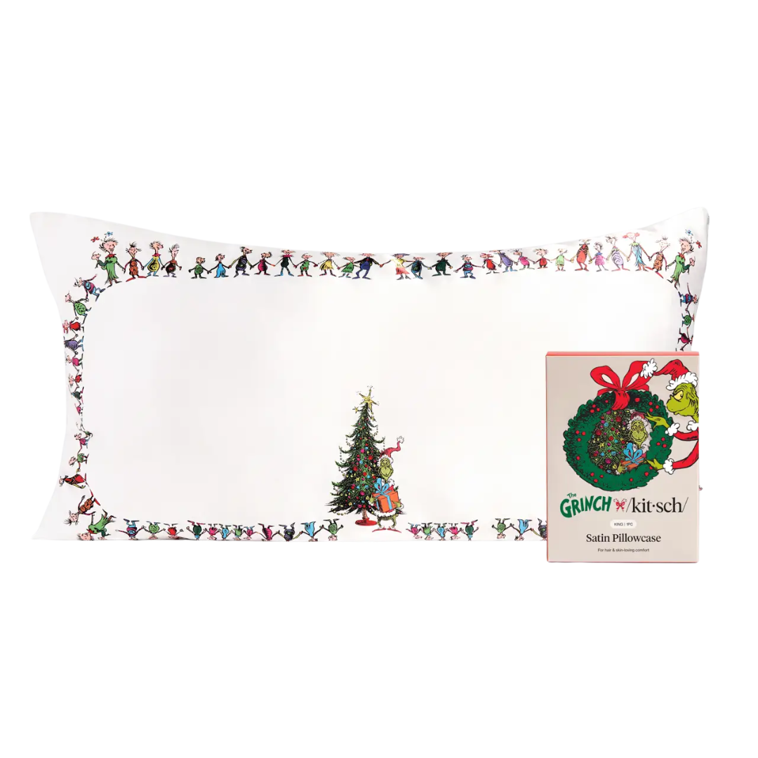 The Grinch X Kitsch Satin Pillowcase - Whoville (King)