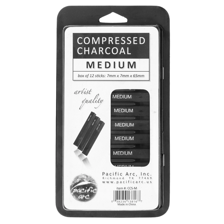 Compressed Charcoal Sticks – (12 Pack)