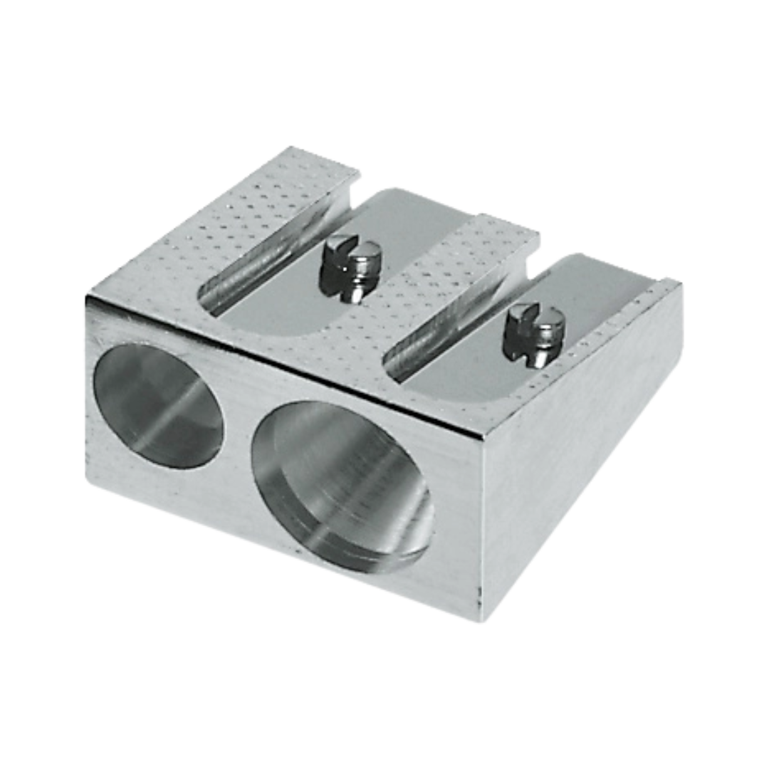 Double Hole Metal Pencil Sharpener