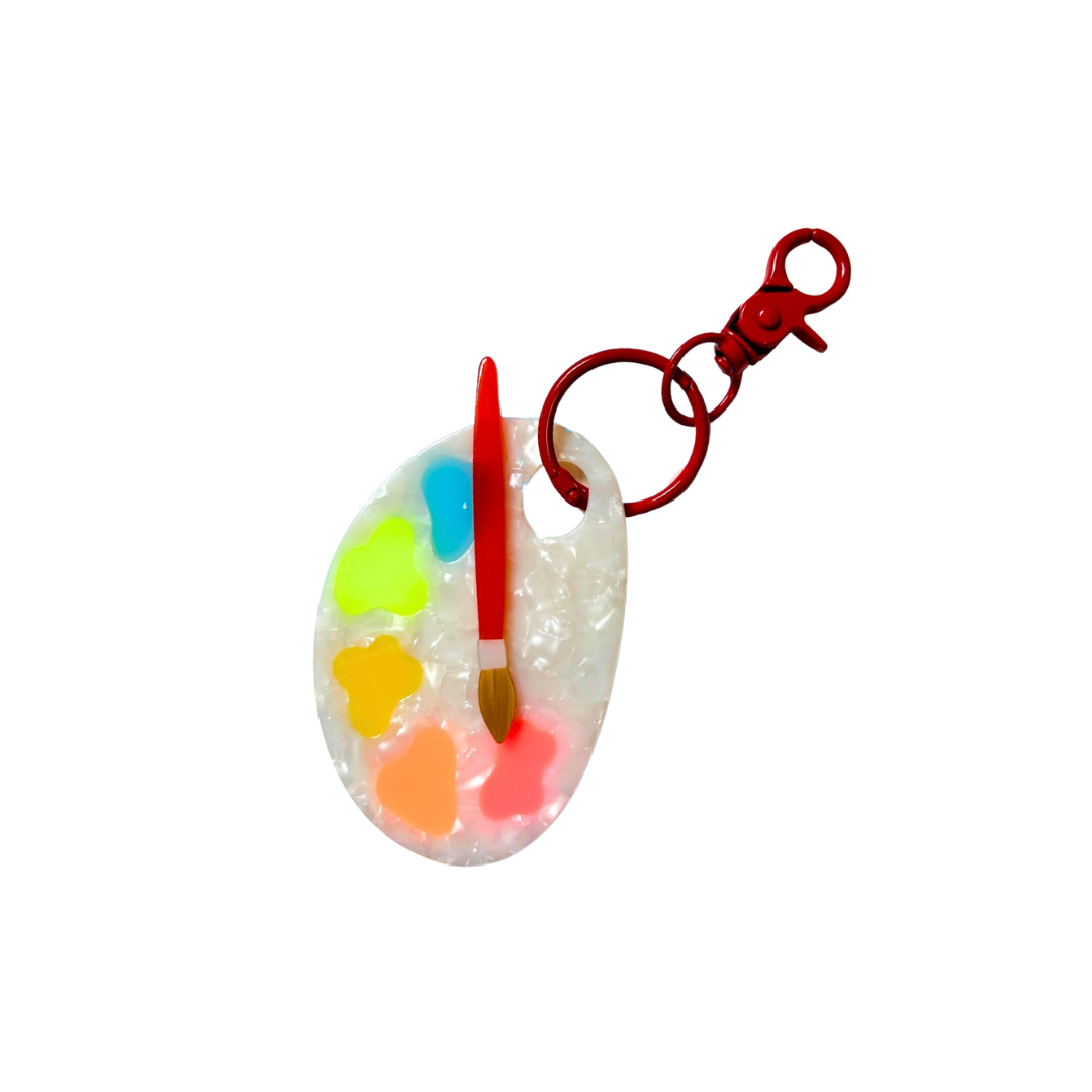 Paint Palette Bag Charm