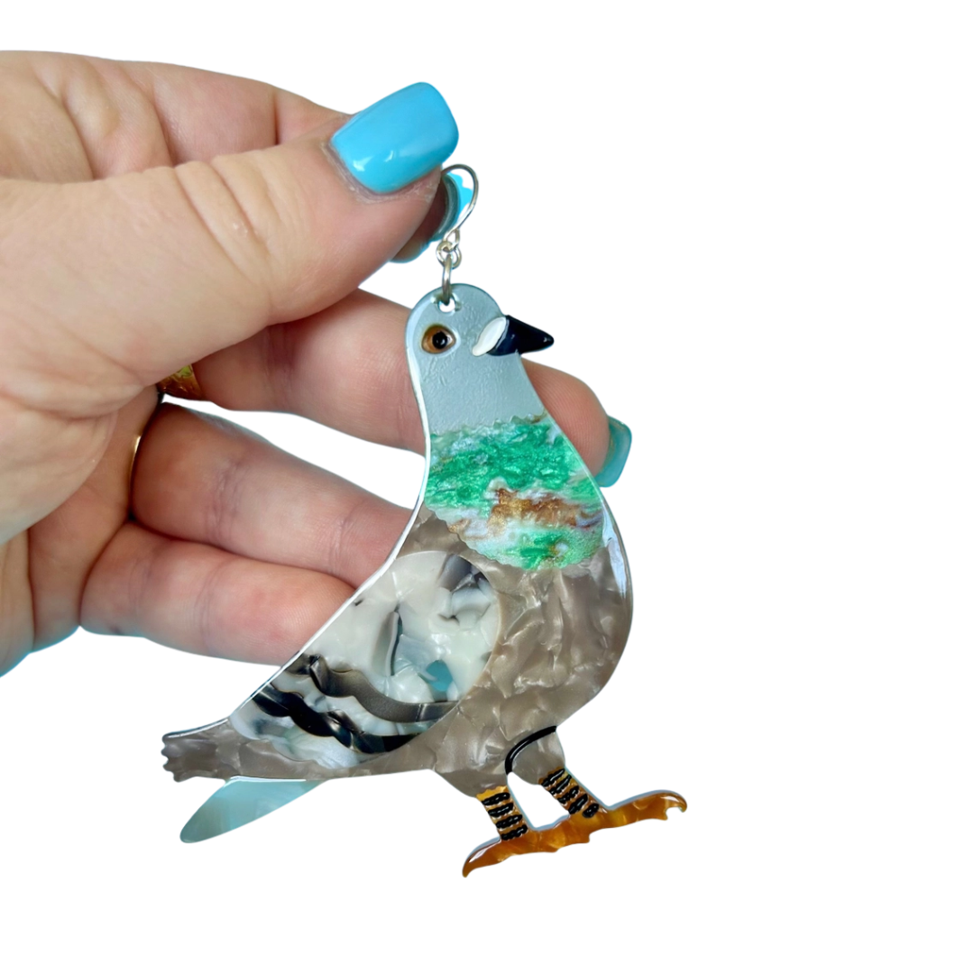 Pigeon Earrings