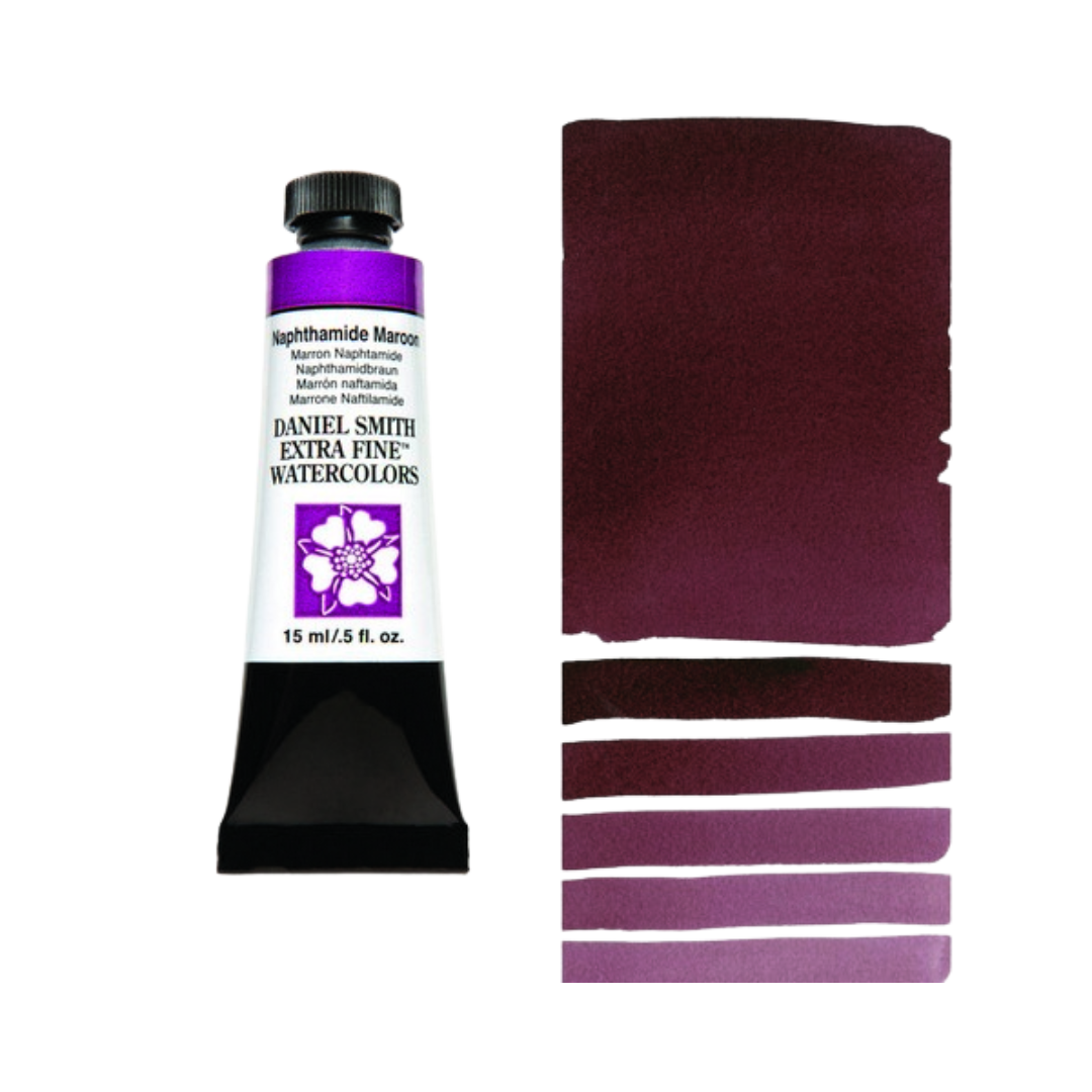 Daniel Smith Extra Fine Watercolor — Naphthamide Maroon (15 ml)