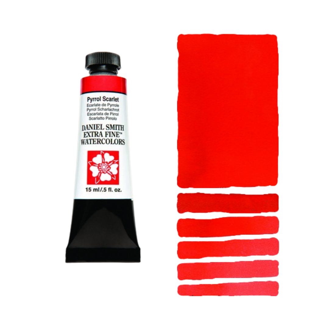 Daniel Smith Extra Fine Watercolor — Pyrrol Scarlet (15 ml)
