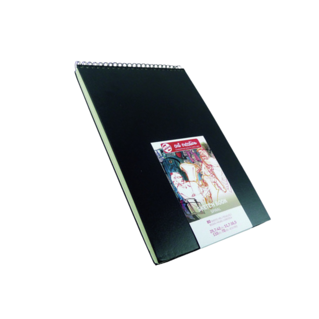 Talens Art Creation Spiral Sketchbook — Black, 16.5 × 11.7 cm