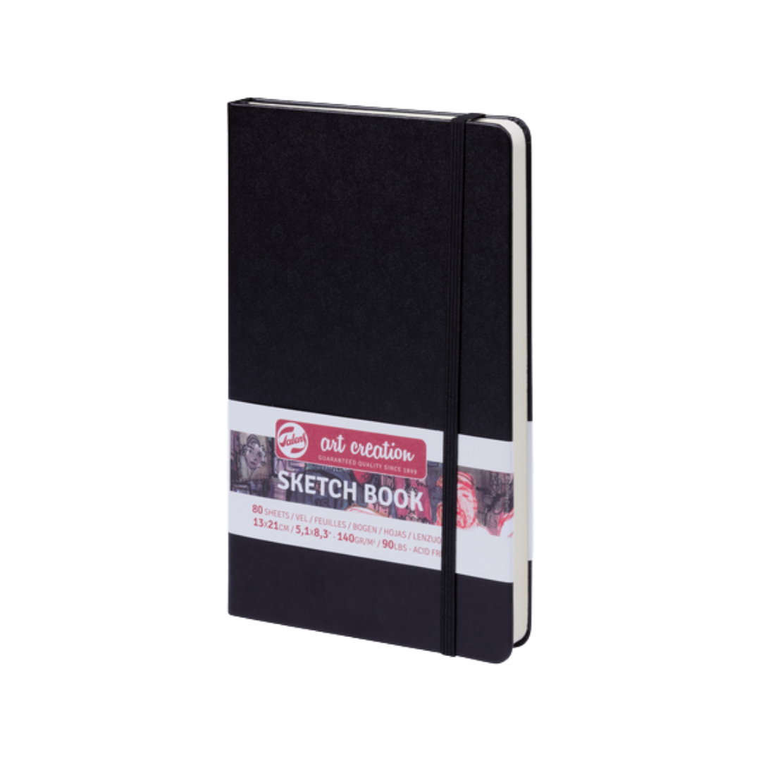 Talens Art Creation Sketchbook — Black, 5.11 × 8.27 in