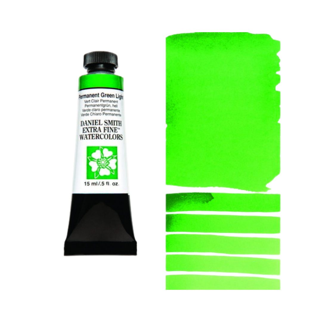 Daniel Smith Extra Fine Watercolor — Permanent Green Light