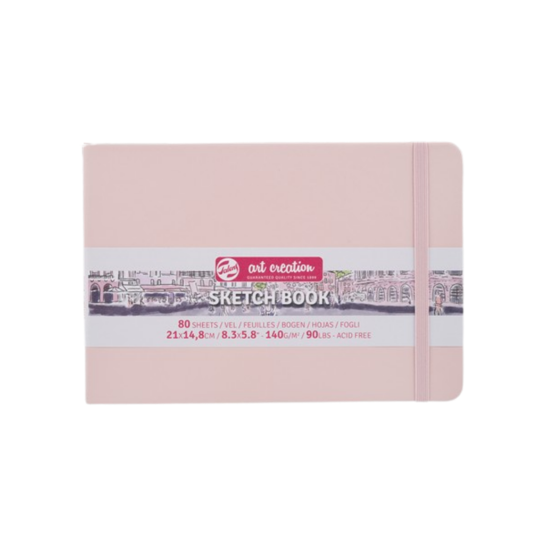 Talens Art Creation Sketchbook — Pink, 8.27 × 5.83 in