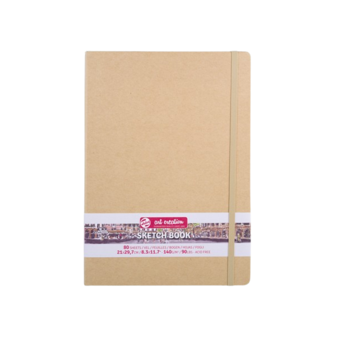 Talens Art Creation Sketchbook —  Kraft Paper Cover, 8.27 × 11.69 in