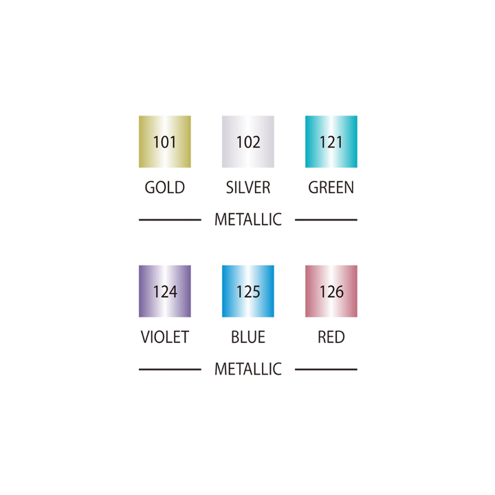 Zig® Calligraphy Pens — Metallic 6-Piece Set