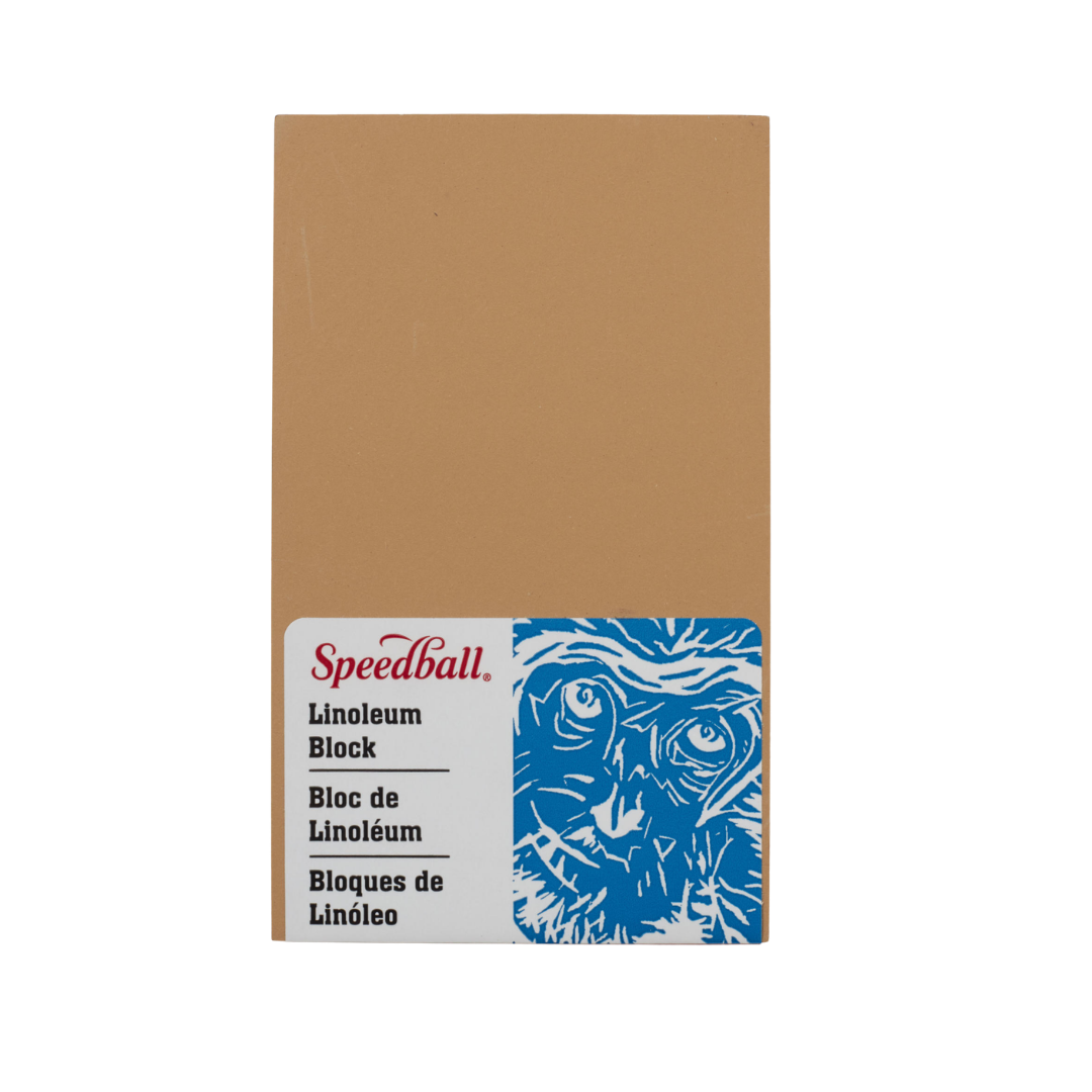 Linoleum Block Smokey Tan -  3x5