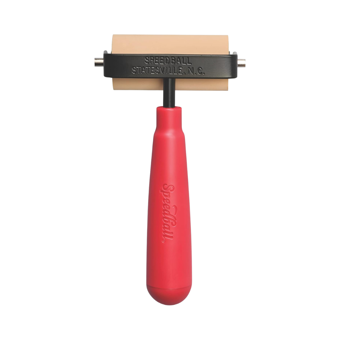 Soft Rubber Brayer – Heavy Duty Steel Frame — 2.5"