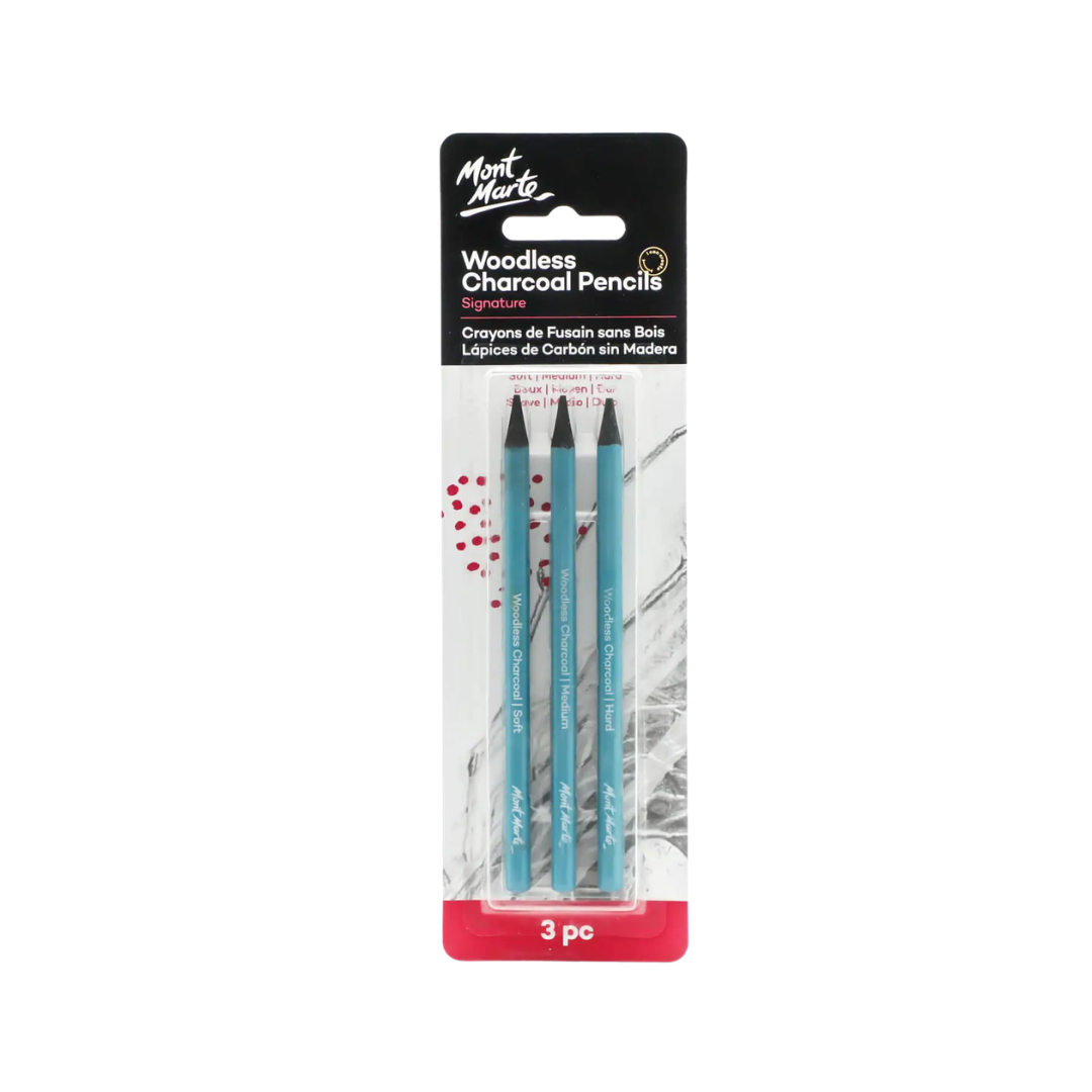 Woodless Charcoal Pencils — Signature 3pc