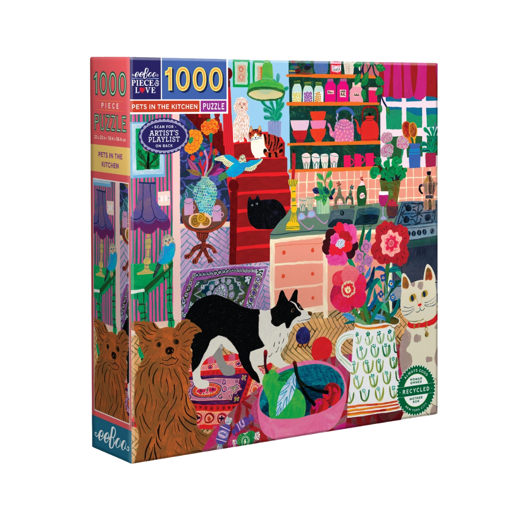 Pets in the Kitchen 1000 Piece Puzzle