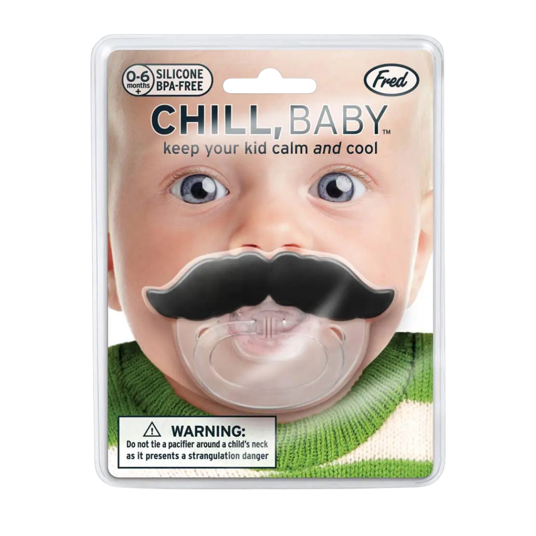Chill Baby Pacifier - Mustache