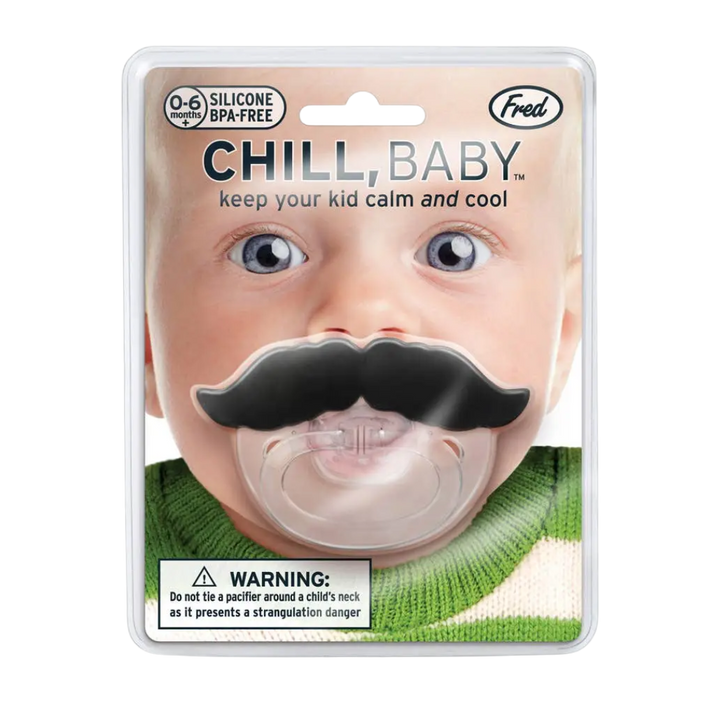 Chill Baby Pacifier - Mustache