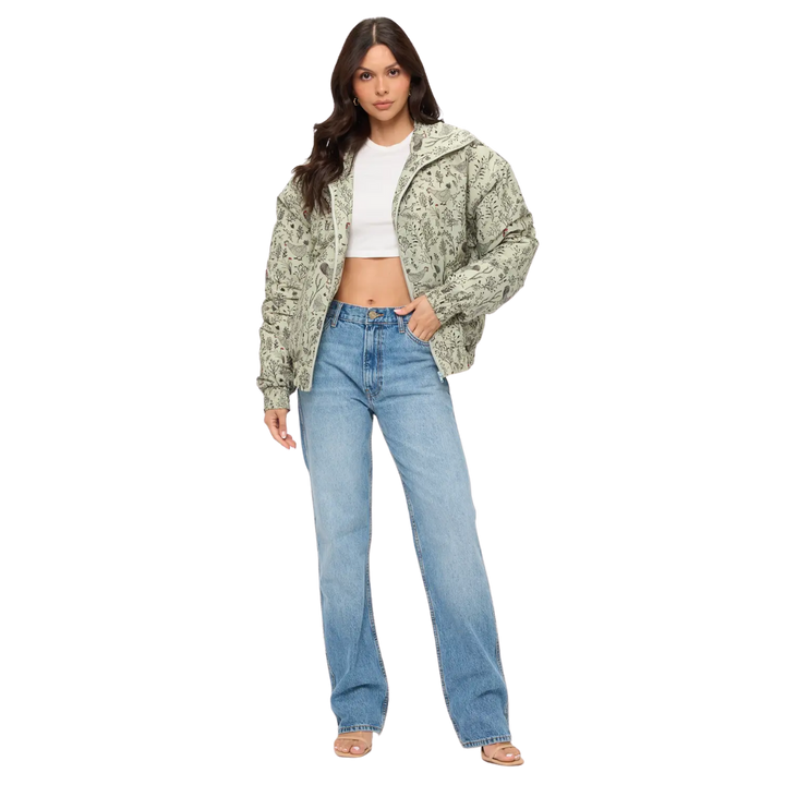 Rooster Floral Print Jacket