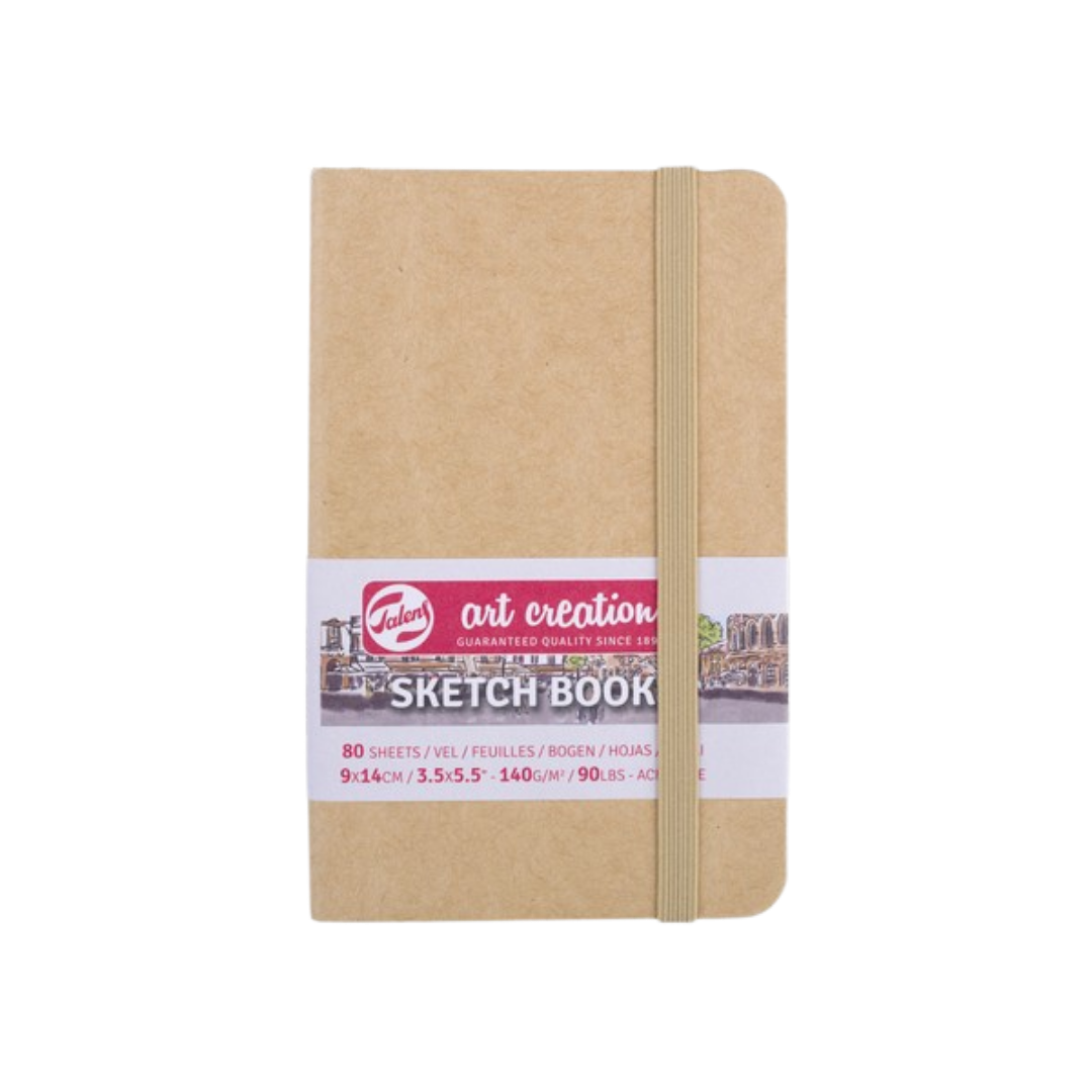 Talens Art Creation Sketchbook — Kraft Paper Cover, 3.54 × 5.51 in