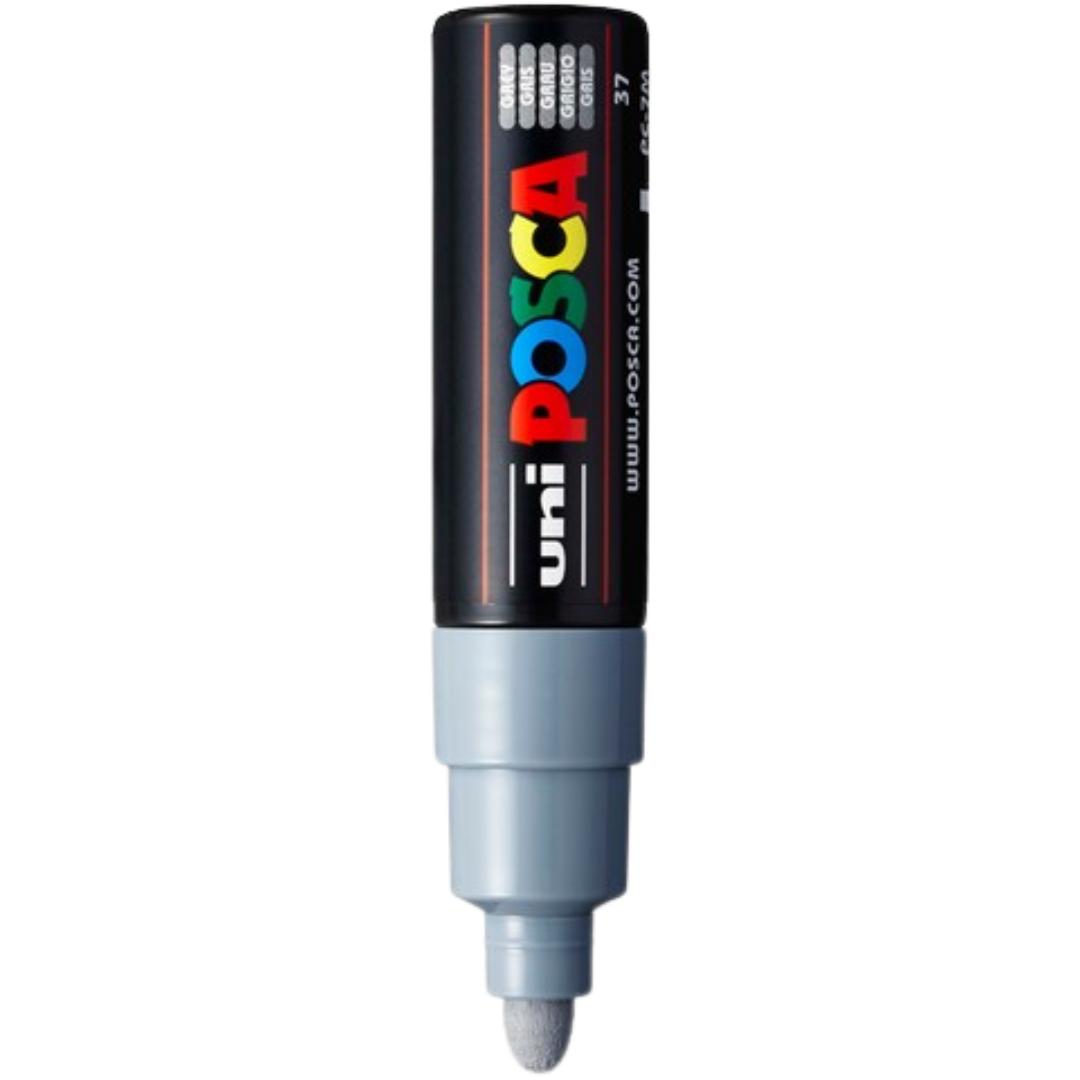 Posca PC-7M Paint Marker Broad Bullet Tip - Grey