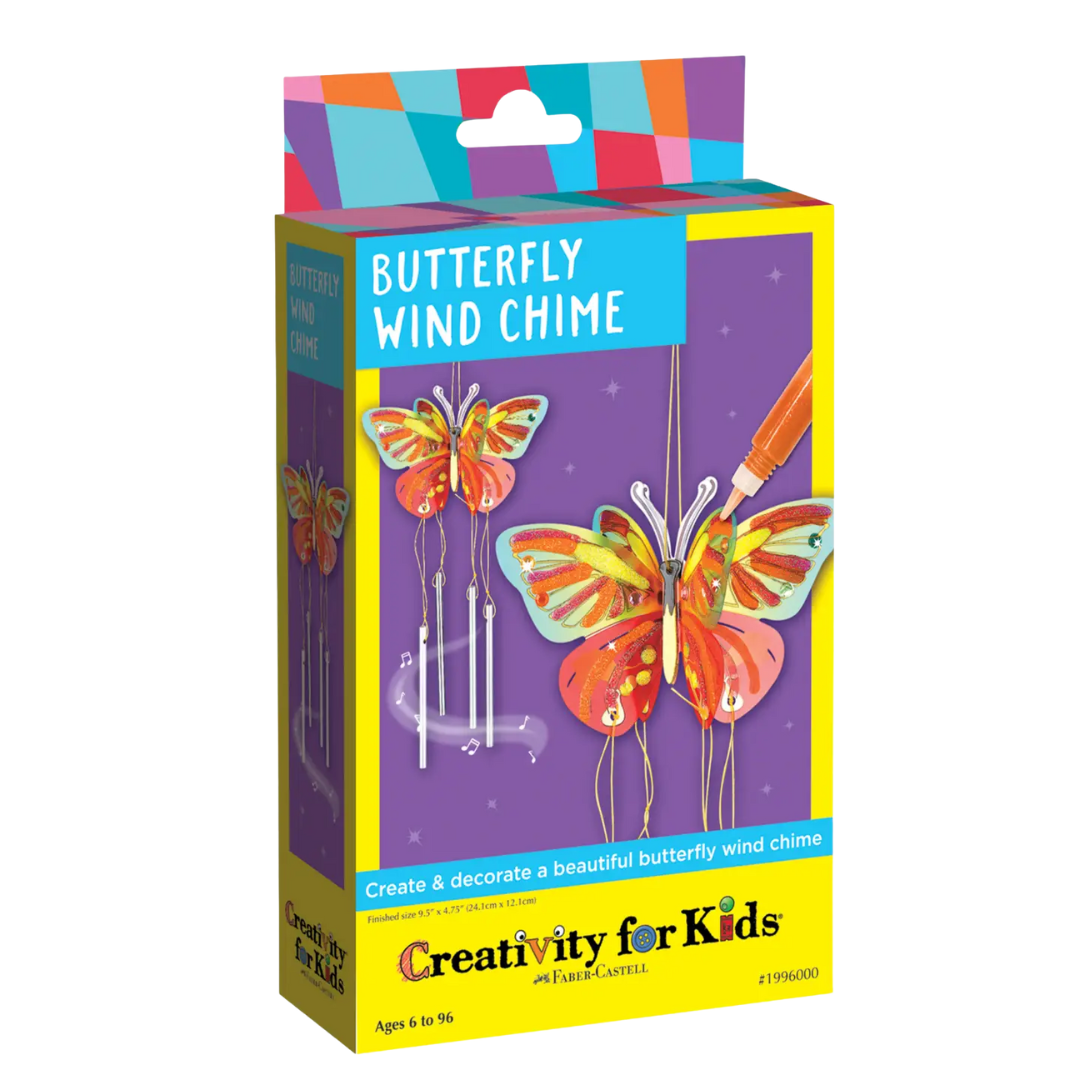 Butterfly Wind Chime Mini Kit - Diy Craft Kit For Kids