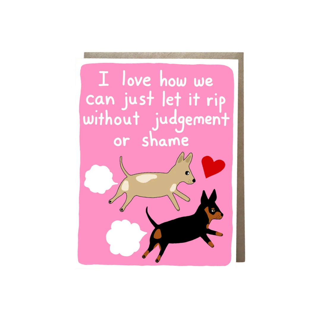 Let it Rip Love Dog Card