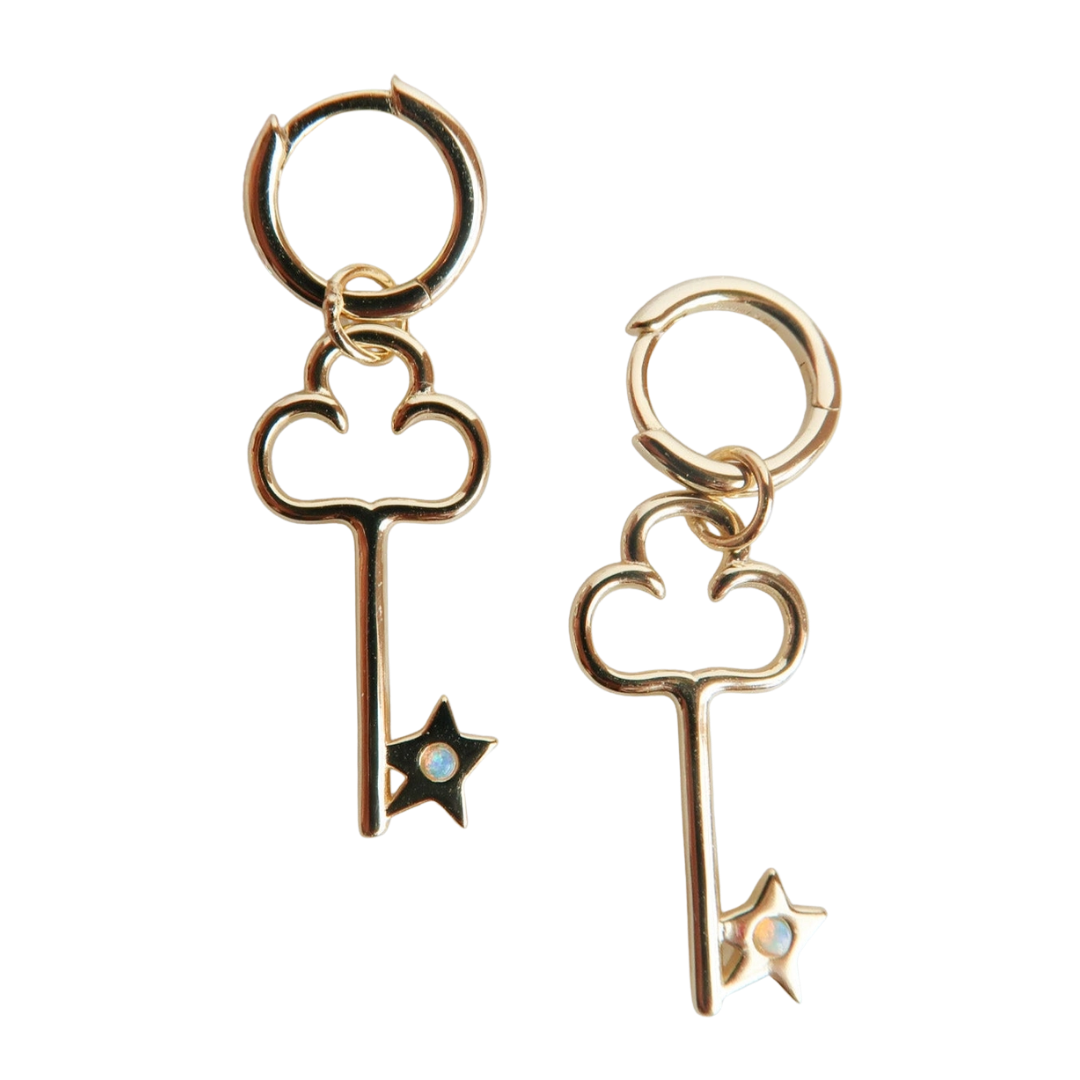 Diary Key Earrings