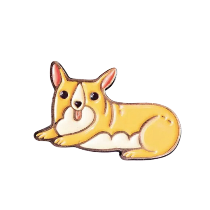 Corgi Enamel Pin