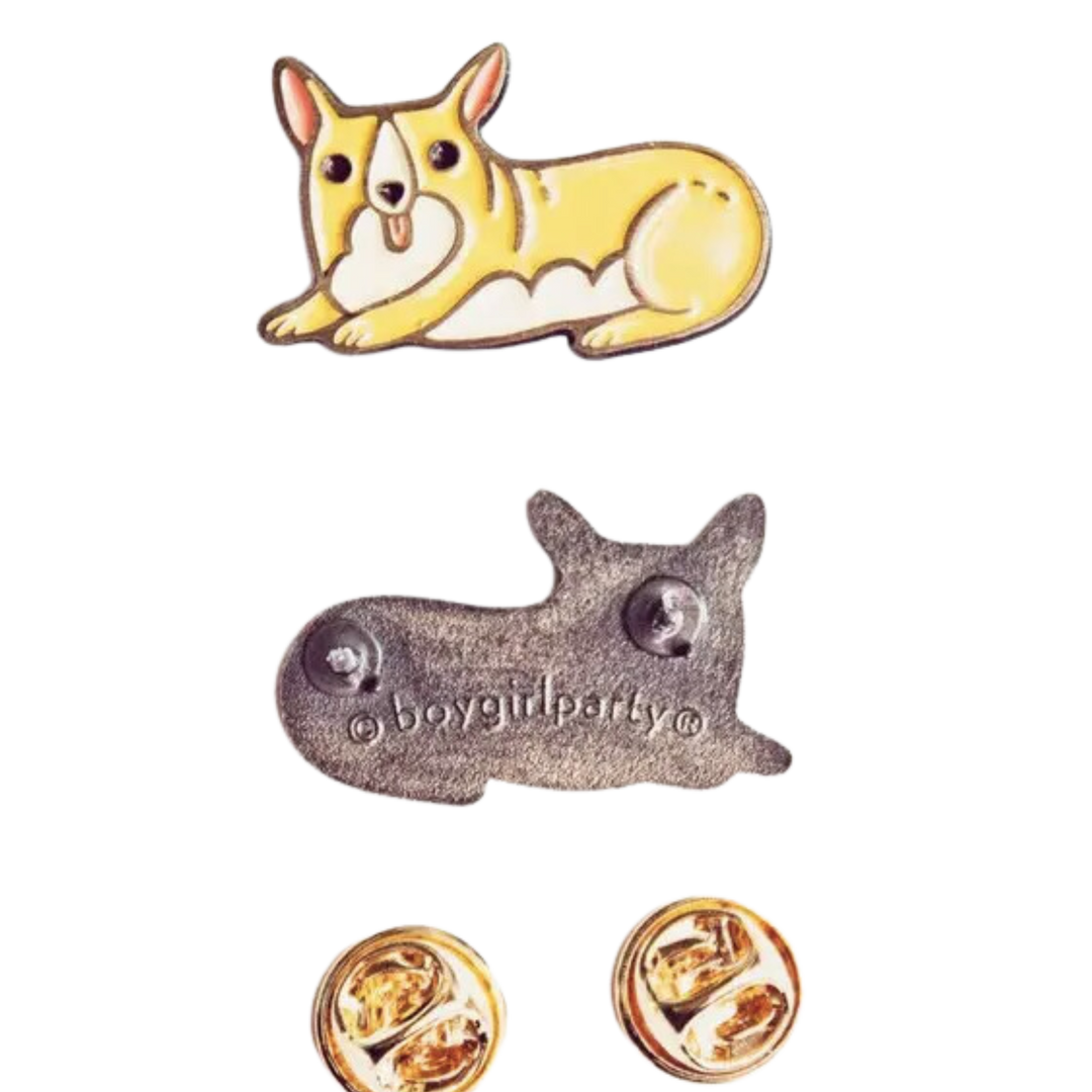 Corgi Enamel Pin